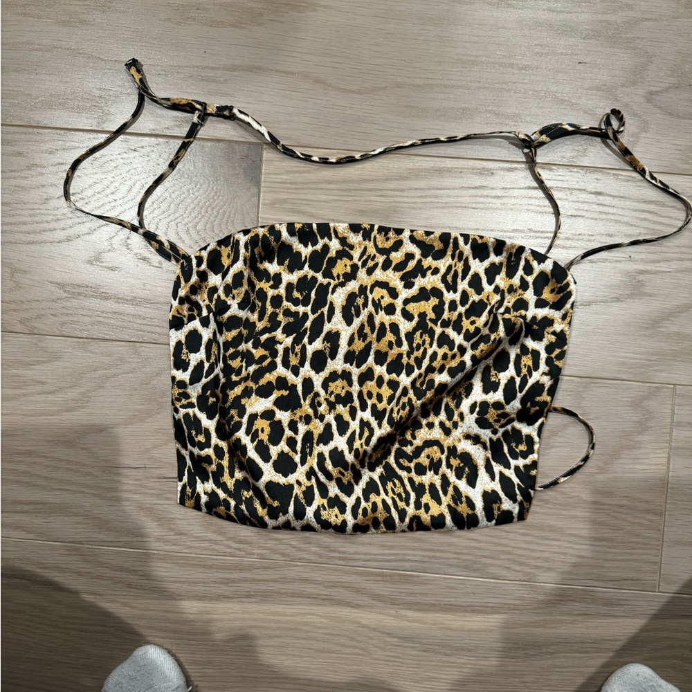 Superdown cheetah print tank